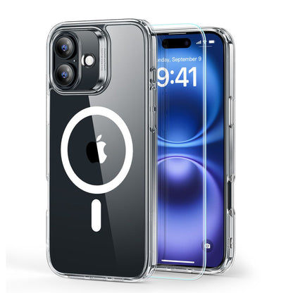Funda MagSafe para Apple iPhone 16, ESR, Classic Hybrid con Protector de Pantalla, Transparente