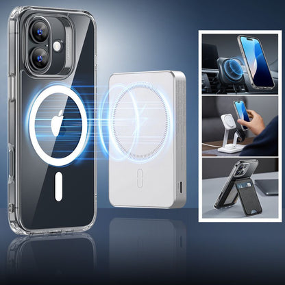 Funda MagSafe para Apple iPhone 16, ESR, Classic Hybrid con Protector de Pantalla, Transparente