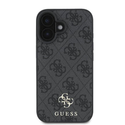 Funda MagSafe para Apple iPhone 16, Guess, 4G Classic, Negra