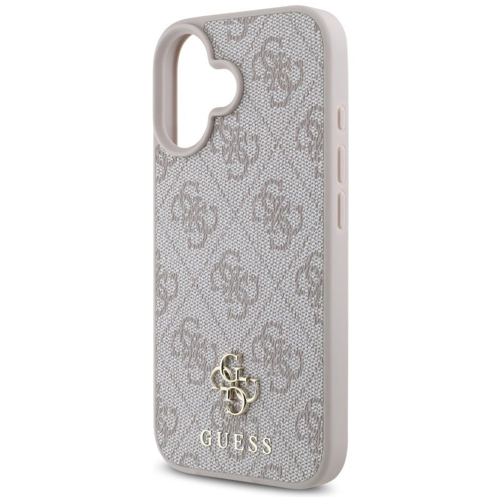 Funda MagSafe para Apple iPhone 16, Guess, 4G Small and Classic Logo, Rosa