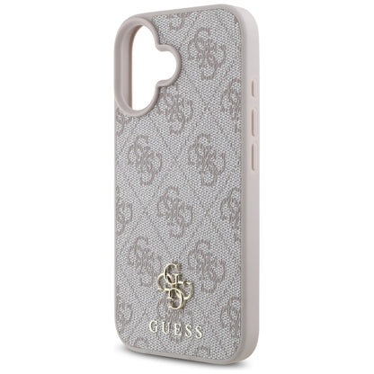 Funda MagSafe para Apple iPhone 16, Guess, 4G Small and Classic Logo, Rosa