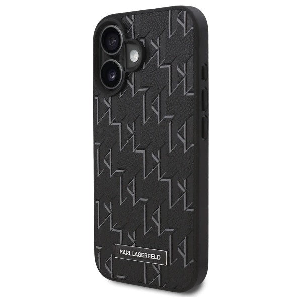 Funda MagSafe para Apple iPhone 16, Karl Lagerfeld, Hot Stamp, Negra