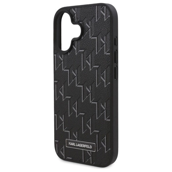 Funda MagSafe para Apple iPhone 16, Karl Lagerfeld, Hot Stamp, Negra