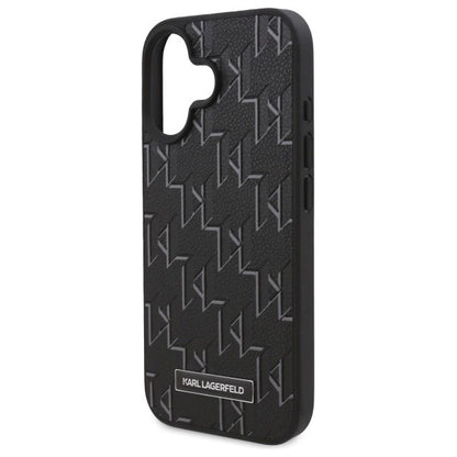 Funda MagSafe para Apple iPhone 16, Karl Lagerfeld, Hot Stamp, Negra
