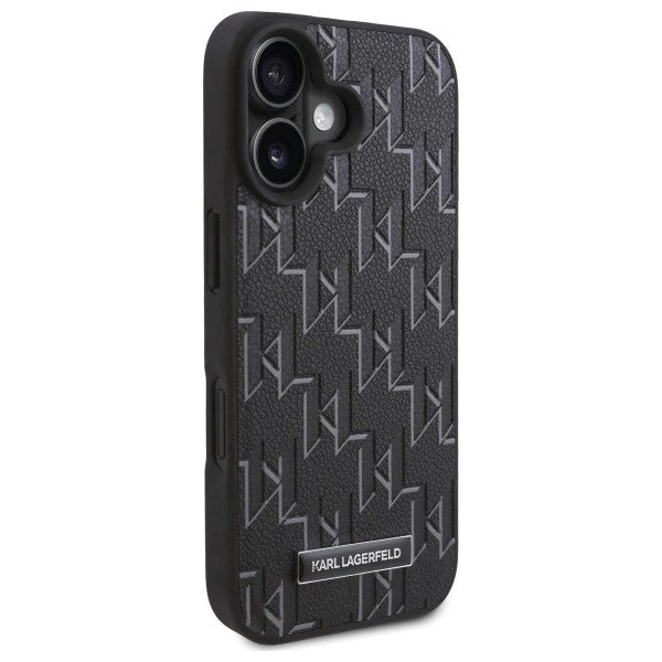 Funda MagSafe para Apple iPhone 16, Karl Lagerfeld, Hot Stamp, Negra