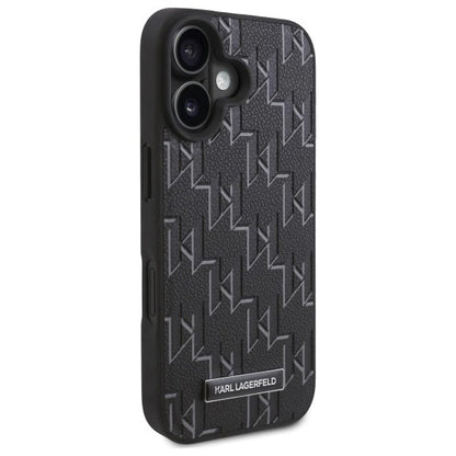 Funda MagSafe para Apple iPhone 16, Karl Lagerfeld, Hot Stamp, Negra