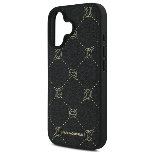MagSafe Case for Apple iPhone 16, Karl Lagerfeld, Karl's Head, Black