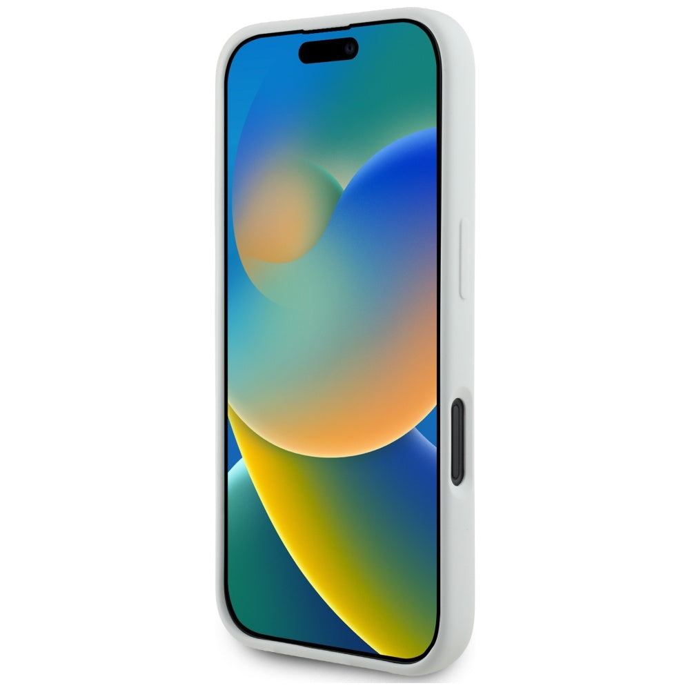 Funda MagSafe para Apple iPhone 16, Karl Lagerfeld, Silicona Karl & Choupette's Heads, Beige