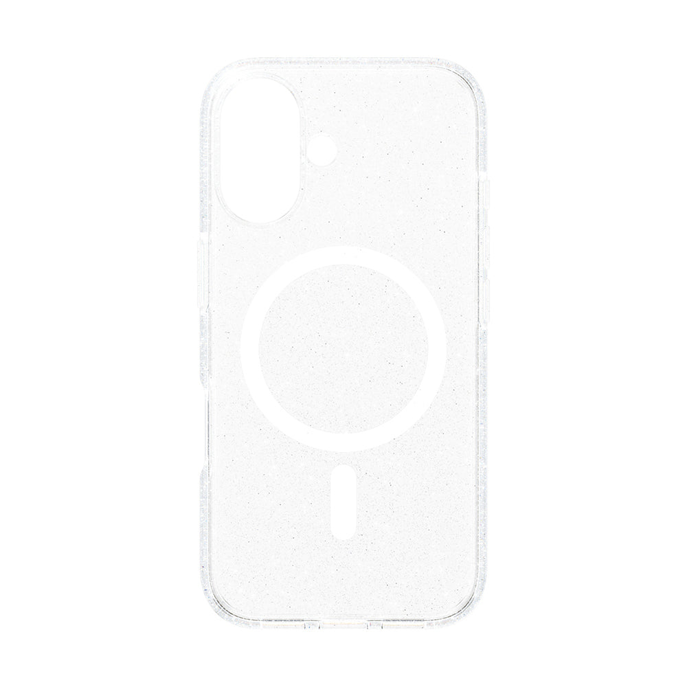 Funda MagSafe para Apple iPhone 16, PanzerGlass, Care Urban Combat Star Lit, Transparente Blanca