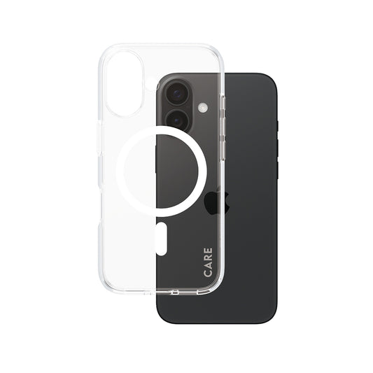 Funda MagSafe para Apple iPhone 16, PanzerGlass, Care Urban Combat, Transparente Blanca