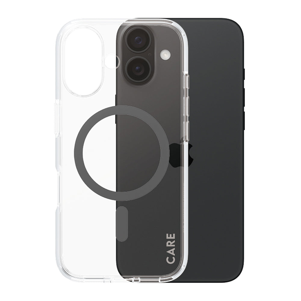 Funda MagSafe para Apple iPhone 16, PanzerGlass, Care Urban Combat, Transparente Negra