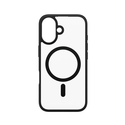 Funda MagSafe para Apple iPhone 16, PanzerGlass, Frame, Transparente Negra