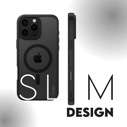 Funda MagSafe para Apple iPhone 16, PanzerGlass, Frame, Transparente Negra