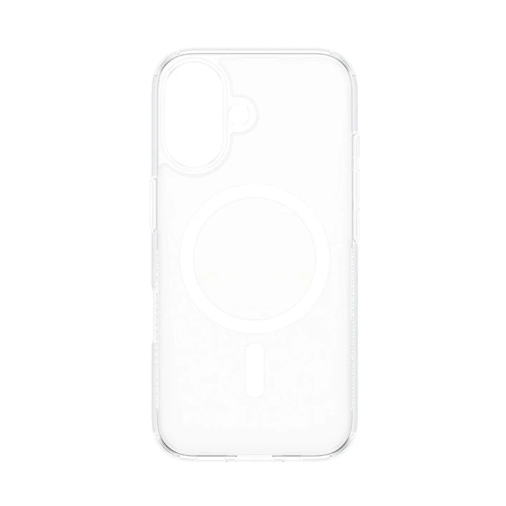 Funda MagSafe para Apple iPhone 16, PanzerGlass, HardCase, Transparente Blanca