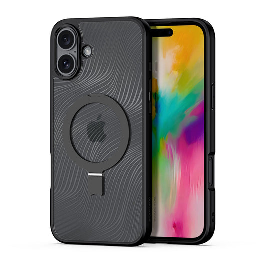 Funda MagSafe para Apple iPhone 16 Plus, DUX DUCIS, Aimo Stand, Negra