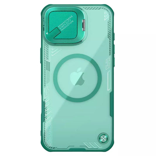 Funda MagSafe para Apple iPhone 16 Plus, Nillkin, Iceblade Prop (sin recorte para cámara), Verde
