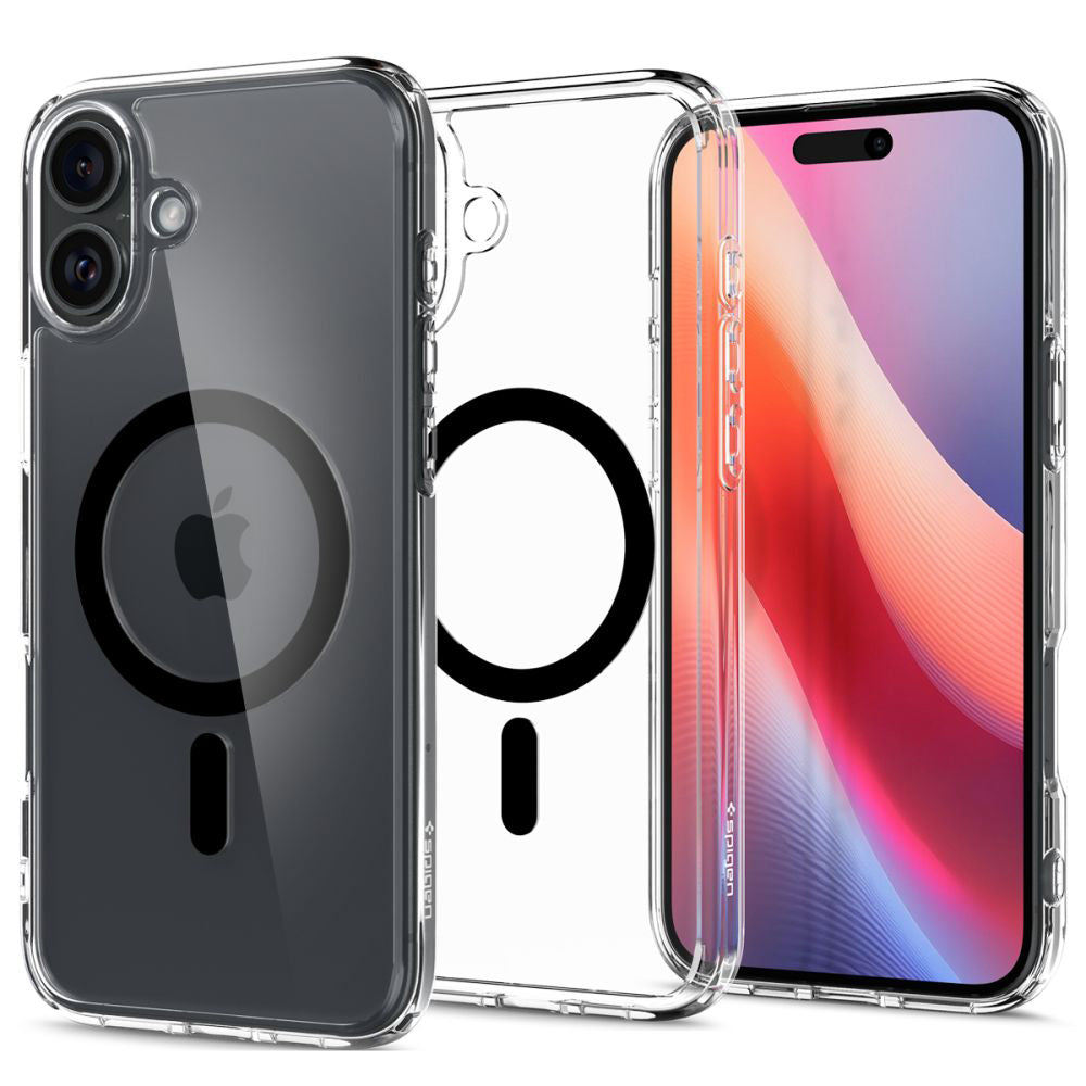 Funda MagSafe para Apple iPhone 16 Plus, Spigen, Ultra Hybrid, Negra
