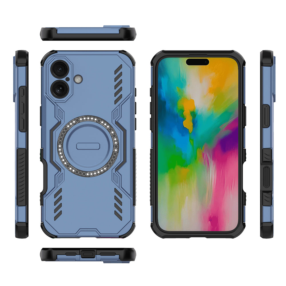 Funda MagSafe para Apple iPhone 16 Plus, Techsuit, ArmorMag, Azul