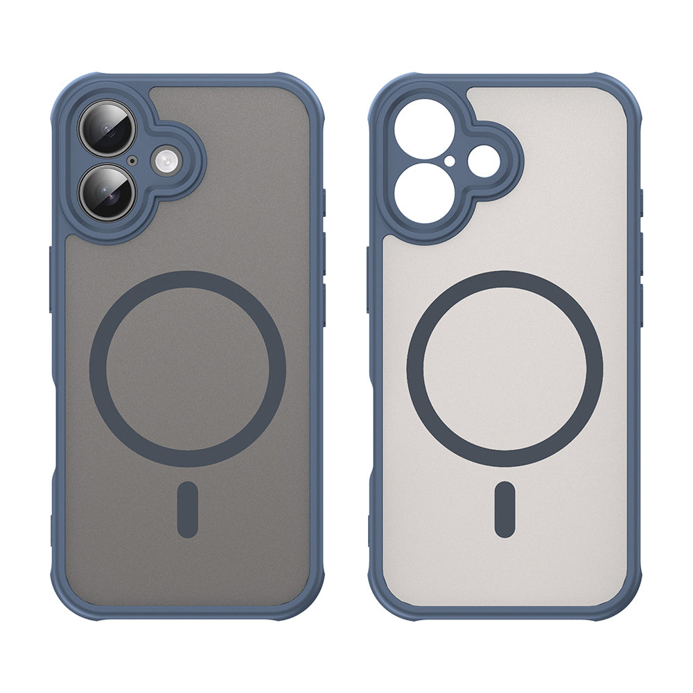 Funda MagSafe para Apple iPhone 16 Plus, Techsuit, HaloFrost II, Azul Marino