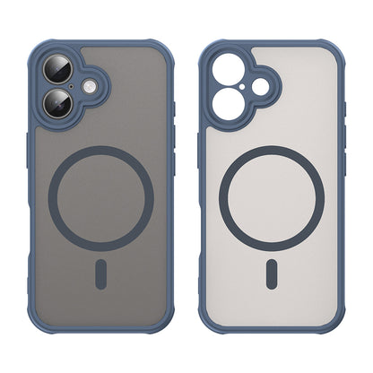 Funda MagSafe para Apple iPhone 16 Plus, Techsuit, HaloFrost II, Azul Marino