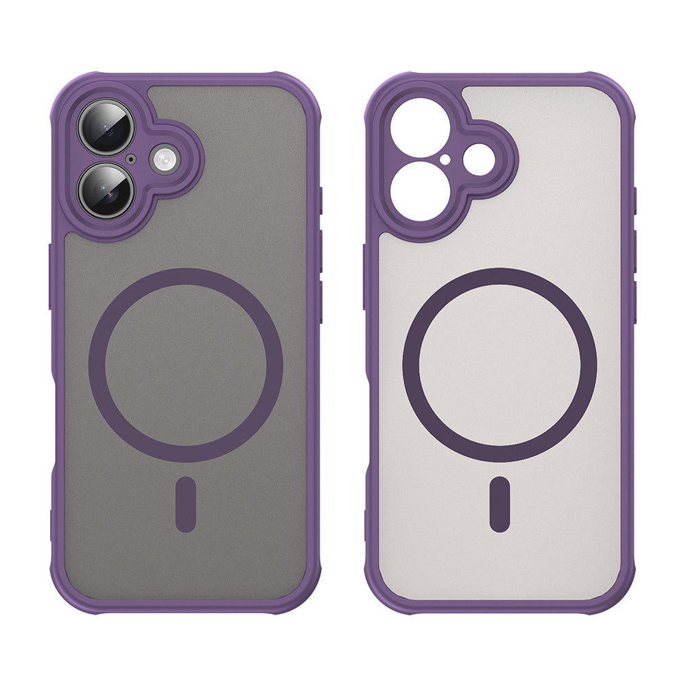 Funda MagSafe para Apple iPhone 16 Plus, Techsuit, HaloFrost II, Morado