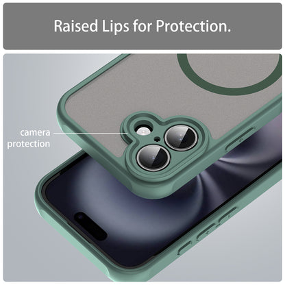 Funda MagSafe para Apple iPhone 16 Plus, Techsuit, HaloFrost II, Verde
