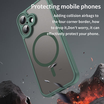 Funda MagSafe para Apple iPhone 16 Plus, Techsuit, HaloFrost II, Verde