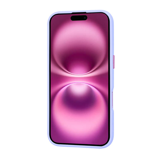 Funda MagSafe para Apple iPhone 16 Plus, Techsuit, HaloFrost, Morado Claro