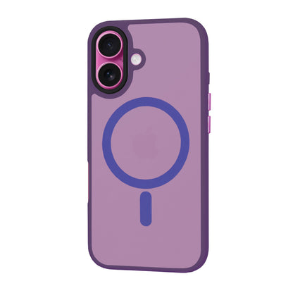 Funda MagSafe para Apple iPhone 16 Plus, Techsuit, HaloFrost, Morado Oscuro