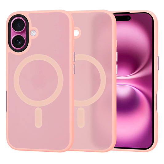 Funda MagSafe para Apple iPhone 16 Plus, Techsuit, HaloFrost, Rosa