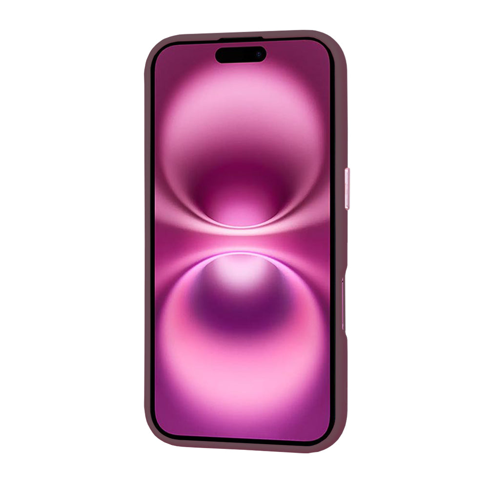 MagSafe Case for Apple iPhone 16 Plus, Techsuit, HaloFrost, Burgundy