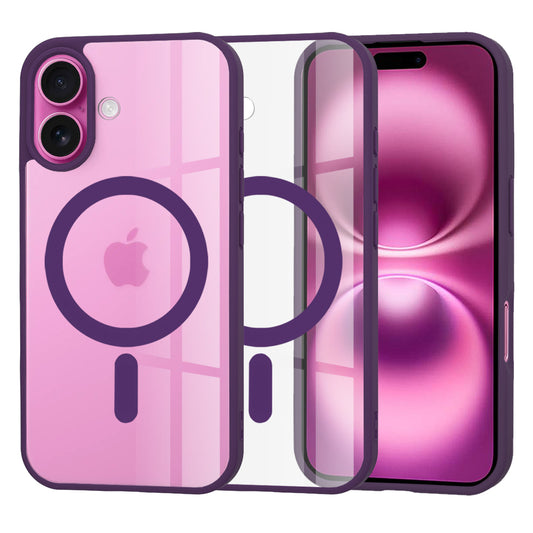 Funda MagSafe para Apple iPhone 16 Plus, Techsuit, Pro, Morado