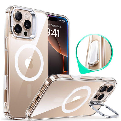 Funda MagSafe para Apple iPhone 16 Pro, ESR, Classic Hybrid Kickstand Slide, Transparente