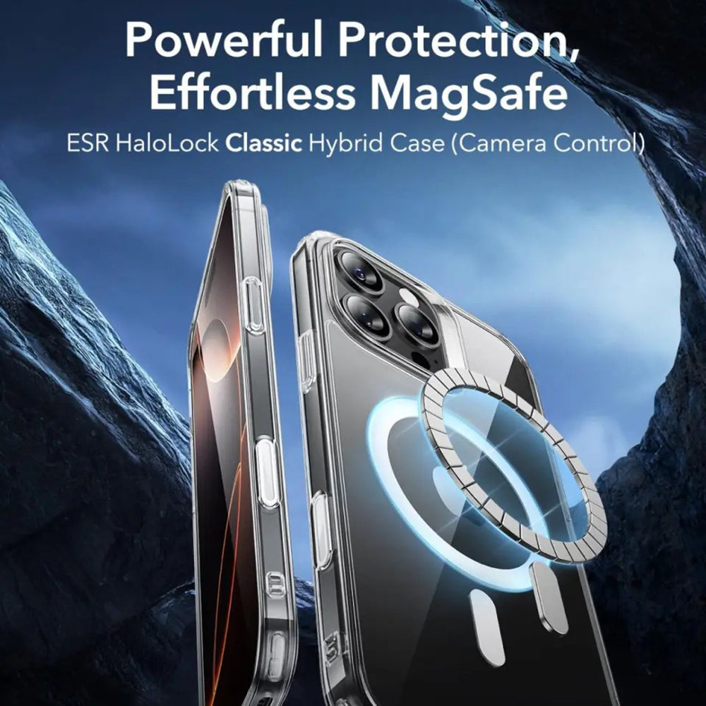 Funda MagSafe para Apple iPhone 16 Pro, ESR, Classic Hybrid Slide, Negra Satinada
