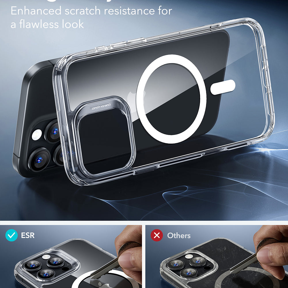 Funda MagSafe para Apple iPhone 16 Pro, ESR, Classic Hybrid, Transparente