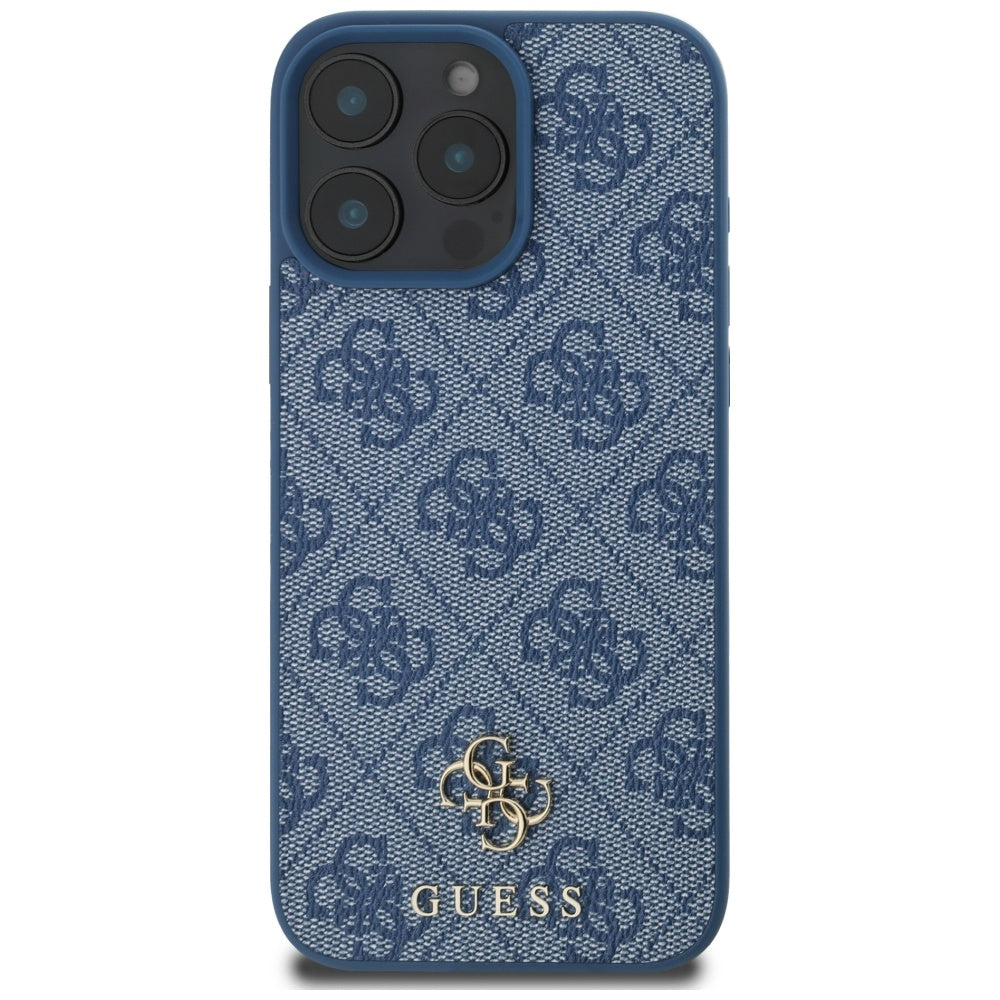 Funda MagSafe para Apple iPhone 16 Pro, Guess, 4G Small and Classic Logo, Azul
