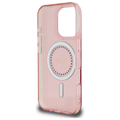 Funda MagSafe para Apple iPhone 16 Pro, Guess, IML Rhinestone, Rosa