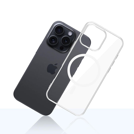 Funda MagSafe para Apple iPhone 16 Pro Max, 3MK, Clear MagCase, Transparente