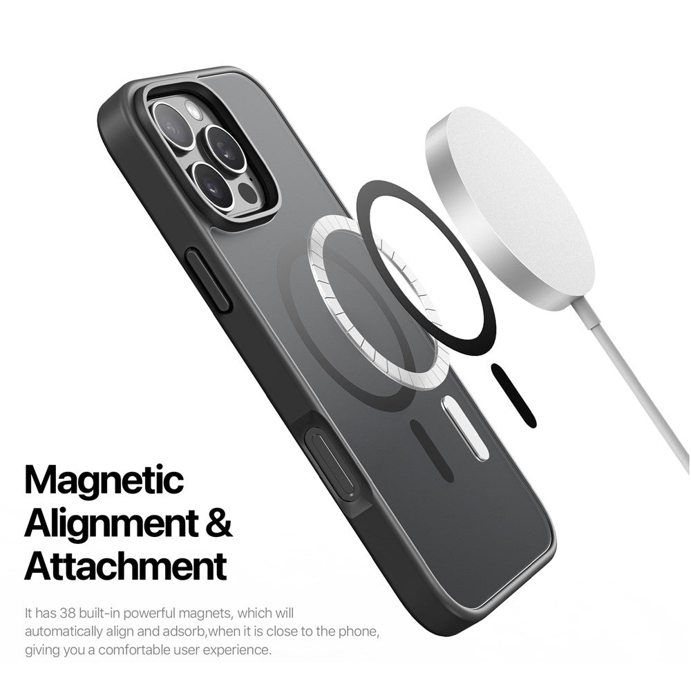 Funda MagSafe para Apple iPhone 16 Pro Max, DUX DUCIS, Yind, negra