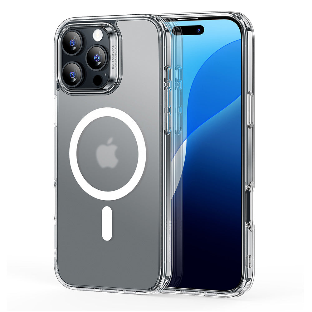 Funda MagSafe para Apple iPhone 16 Pro Max, ESR, Classic Hybrid, Transparente Satinado