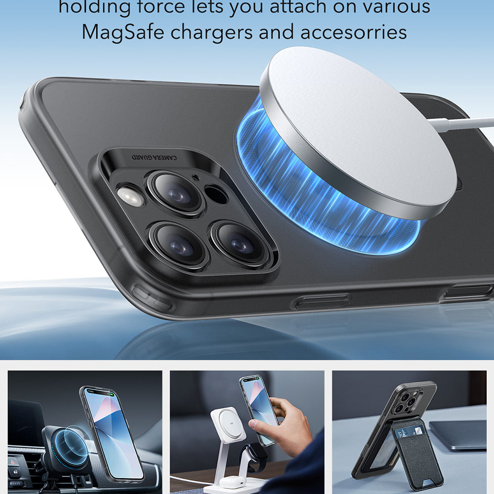 Funda MagSafe para Apple iPhone 16 Pro Max, ESR, Zero, Negra Satinada