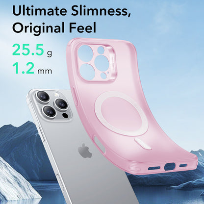 Funda MagSafe para Apple iPhone 16 Pro Max, ESR, Zero, Rosa Satinada