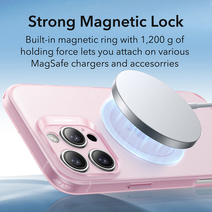 Funda MagSafe para Apple iPhone 16 Pro Max, ESR, Zero, Rosa Satinada