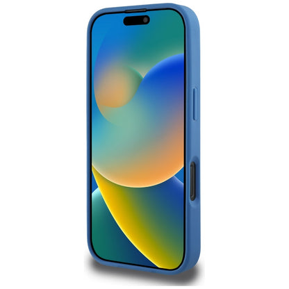 Funda MagSafe para Apple iPhone 16 Pro Max, Guess, 4G Circle Classic Logo, Azul.