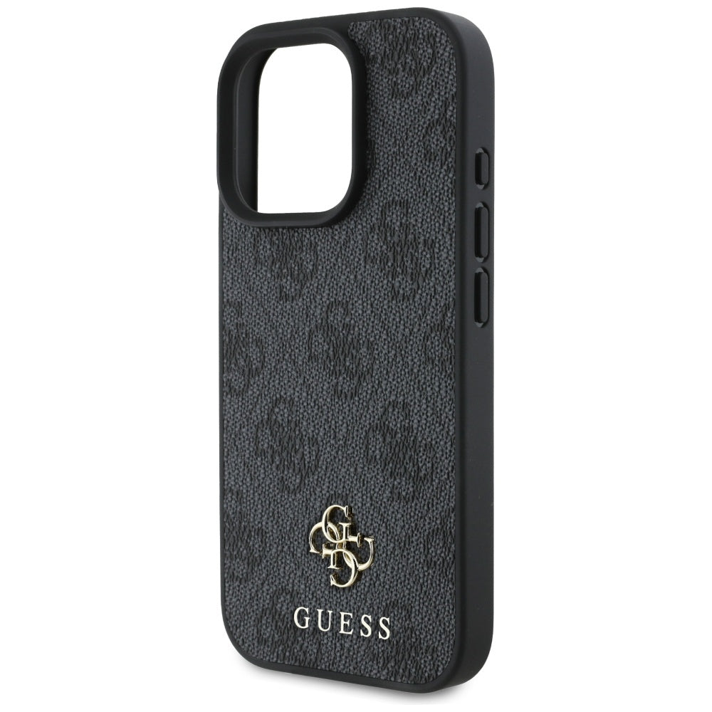 Funda MagSafe para Apple iPhone 16 Pro Max, Guess, 4G Small and Classic Logo, Negra