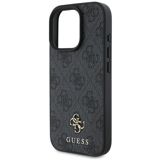 Funda MagSafe para Apple iPhone 16 Pro Max, Guess, 4G Small and Classic Logo, Negra