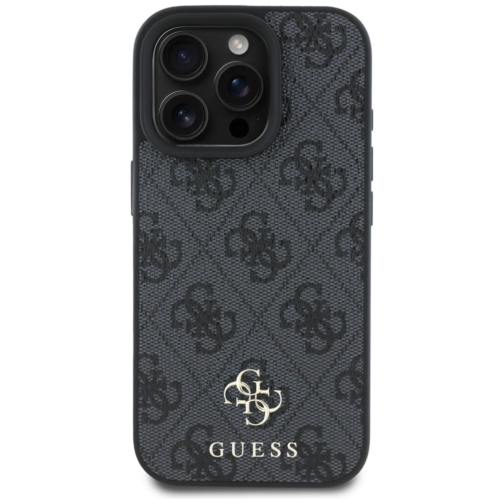 Funda MagSafe para Apple iPhone 16 Pro Max, Guess, 4G Small and Classic Logo, Negra