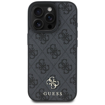 Funda MagSafe para Apple iPhone 16 Pro Max, Guess, 4G Small and Classic Logo, Negra
