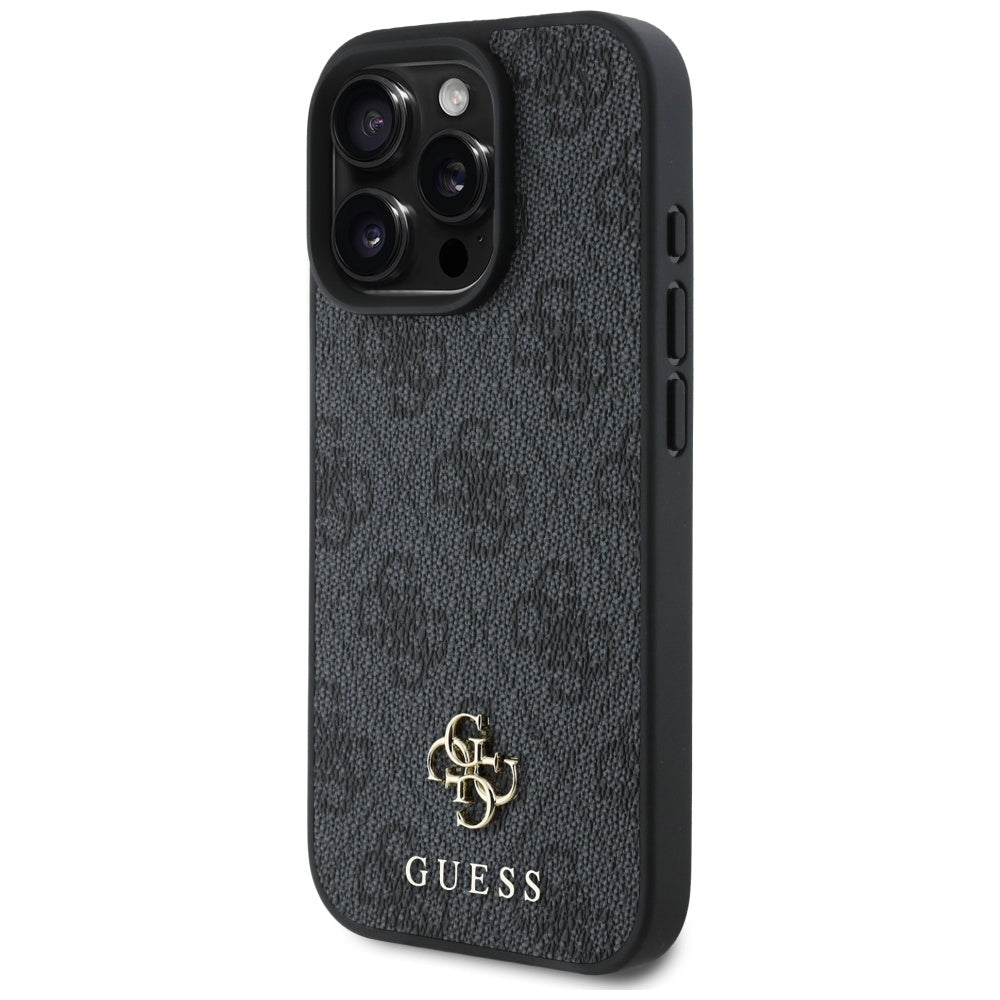 Funda MagSafe para Apple iPhone 16 Pro Max, Guess, 4G Small and Classic Logo, Negra