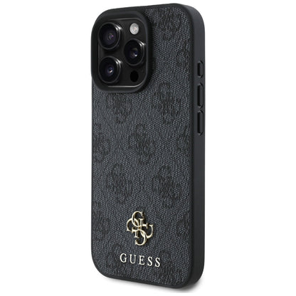 Funda MagSafe para Apple iPhone 16 Pro Max, Guess, 4G Small and Classic Logo, Negra